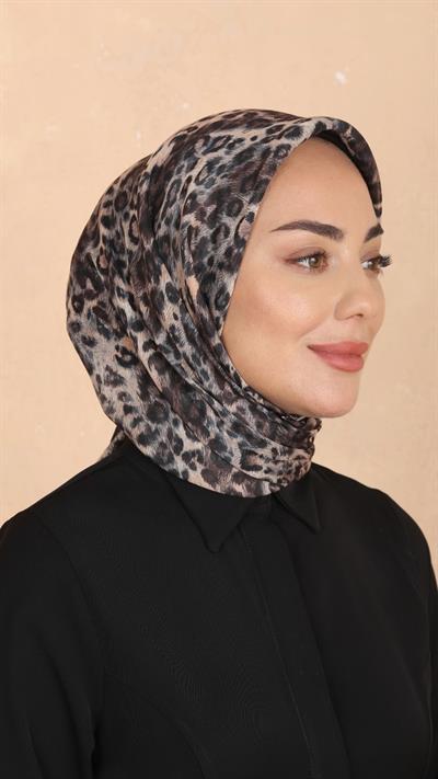 Locella Soft Pamuk Eşarp Siyah-5