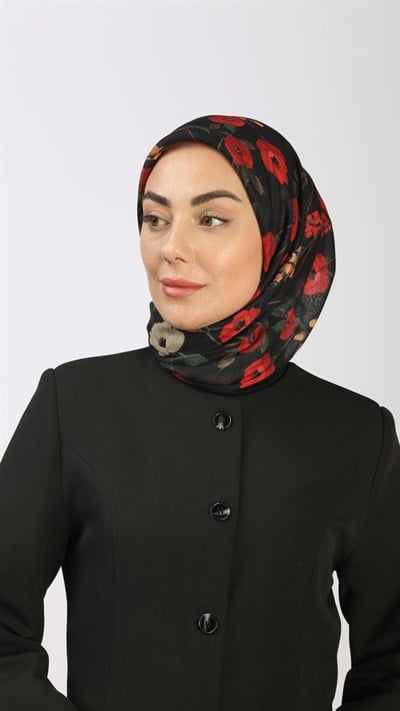 Locella Soft Pamuk Eşarp Kırmızı