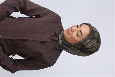 Locella Soft Pamuk Eşarp Yeşil