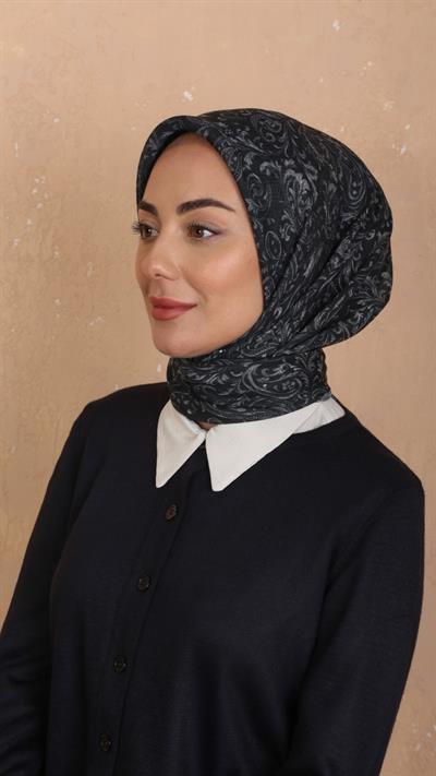 Locella Soft Pamuk Eşarp Siyah