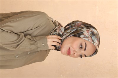 Locella Soft Pamuk Eşarp-Yeşil