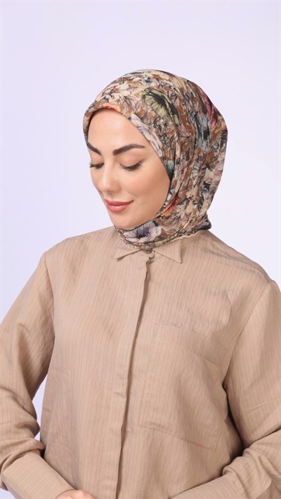 Locella Soft Pamuk Eşarp Taba