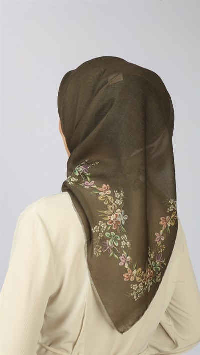 Locella Soft Pamuk Eşarp Yeşil