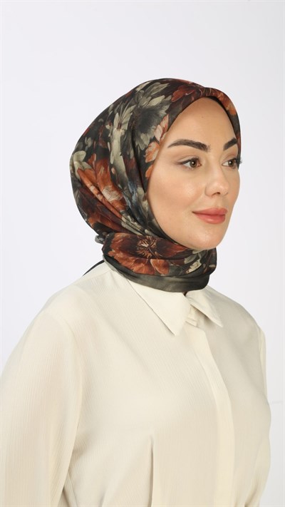 Locella Soft Pamuk Eşarp Koyu Yeşil
