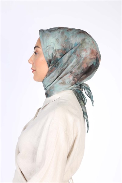Locella Soft Pamuk Eşarp Mint Yeşili