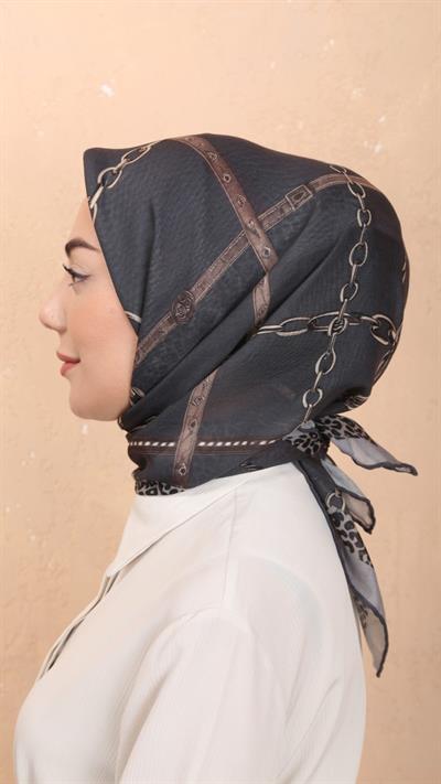 Locella Soft Pamuk Eşarp Gri