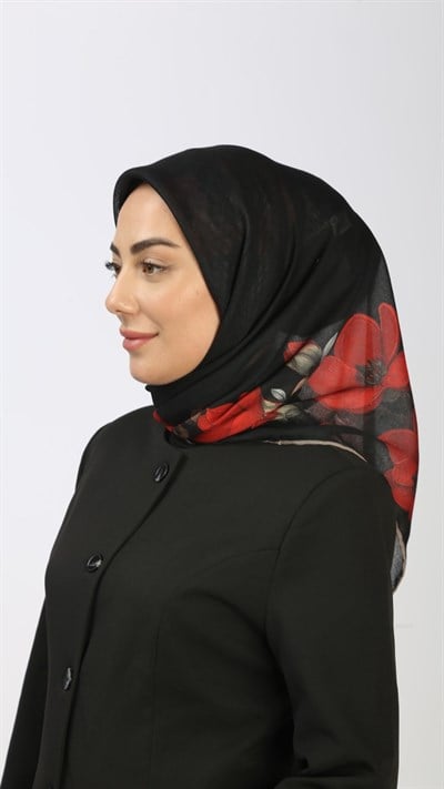 Locella Soft Pamuk Eşarp Kırmızı