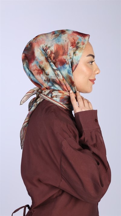 Locella Soft Pamuk Eşarp Turuncu