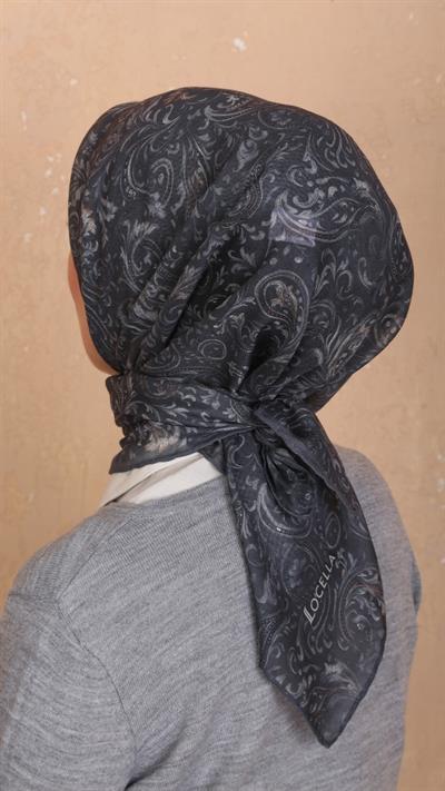 Locella Soft Pamuk Eşarp Gri