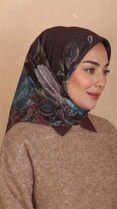 Locella Soft Pamuk Eşarp Kahve