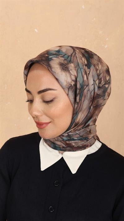 Locella Soft Pamuk Eşarp Kahve