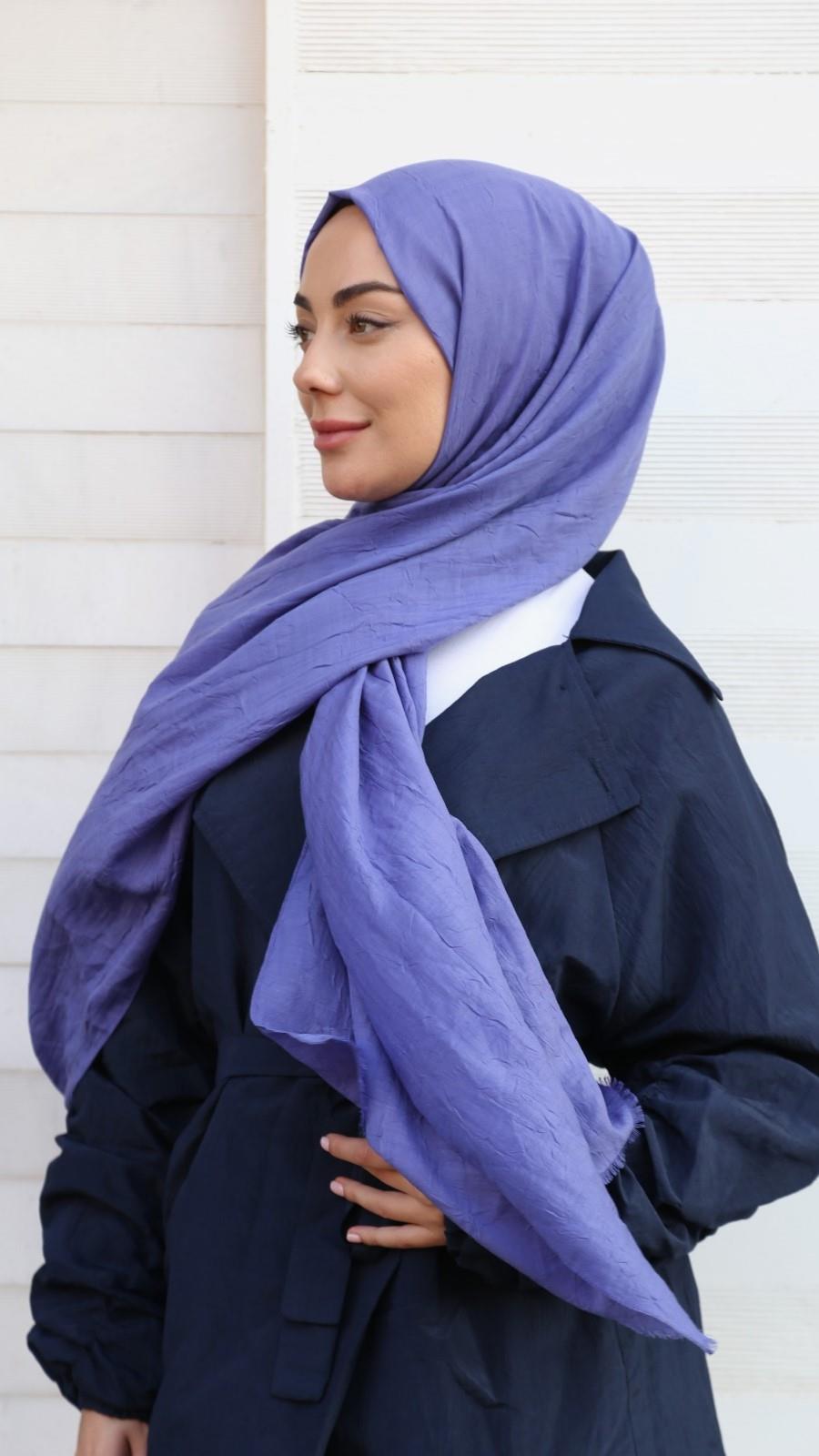 Bambu Kraş Şal Canlı Mor-36