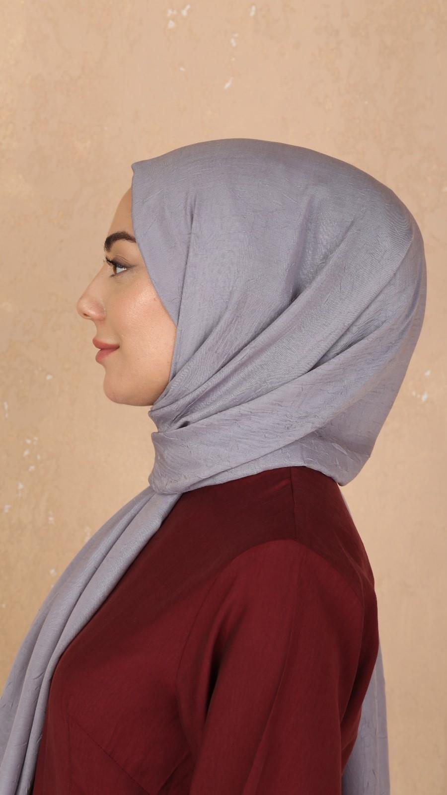 Bambu Kraş Şal Gri-22