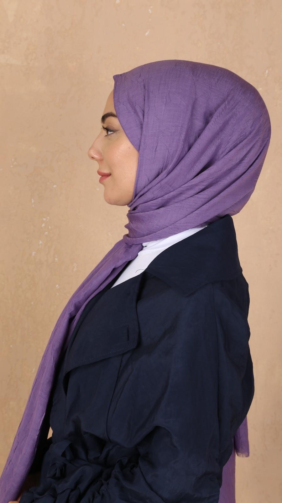 Bambu Kraş Şal Lavanta-35