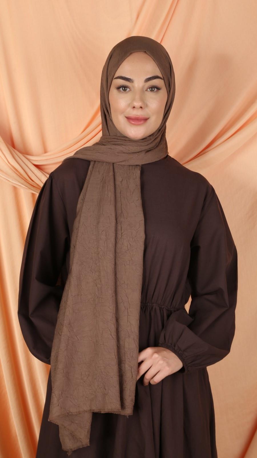 Bambu Kraş Şal Pudra Koyu Lacivert-4