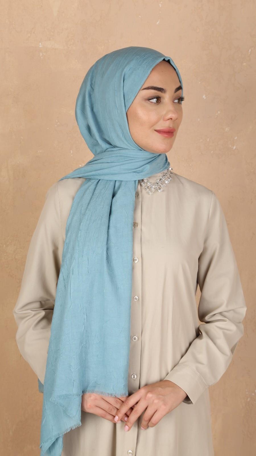 Bambu Kraş Şal Su Yeşili-18