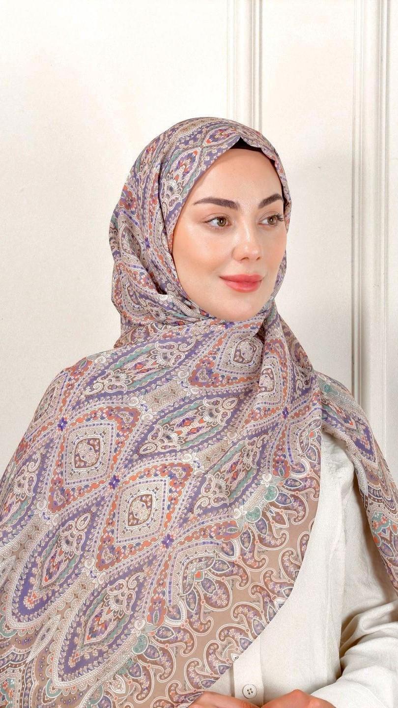 Desenli Pamuk Vual Şal