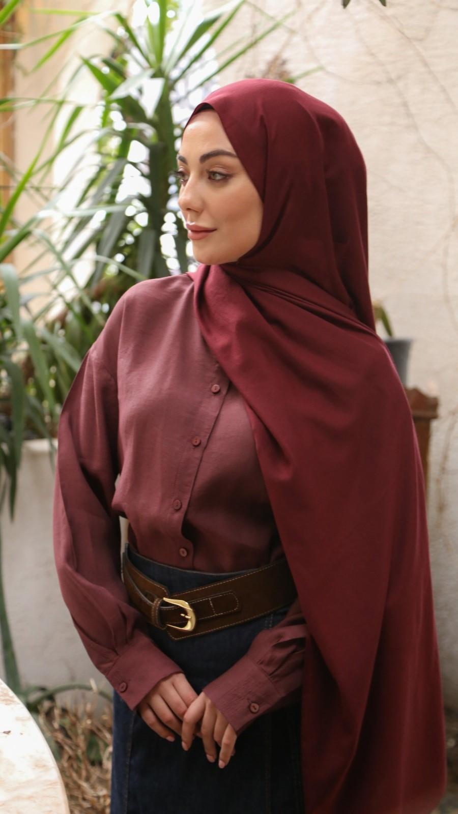 Locella Caz Ayrobin Şal Bordo