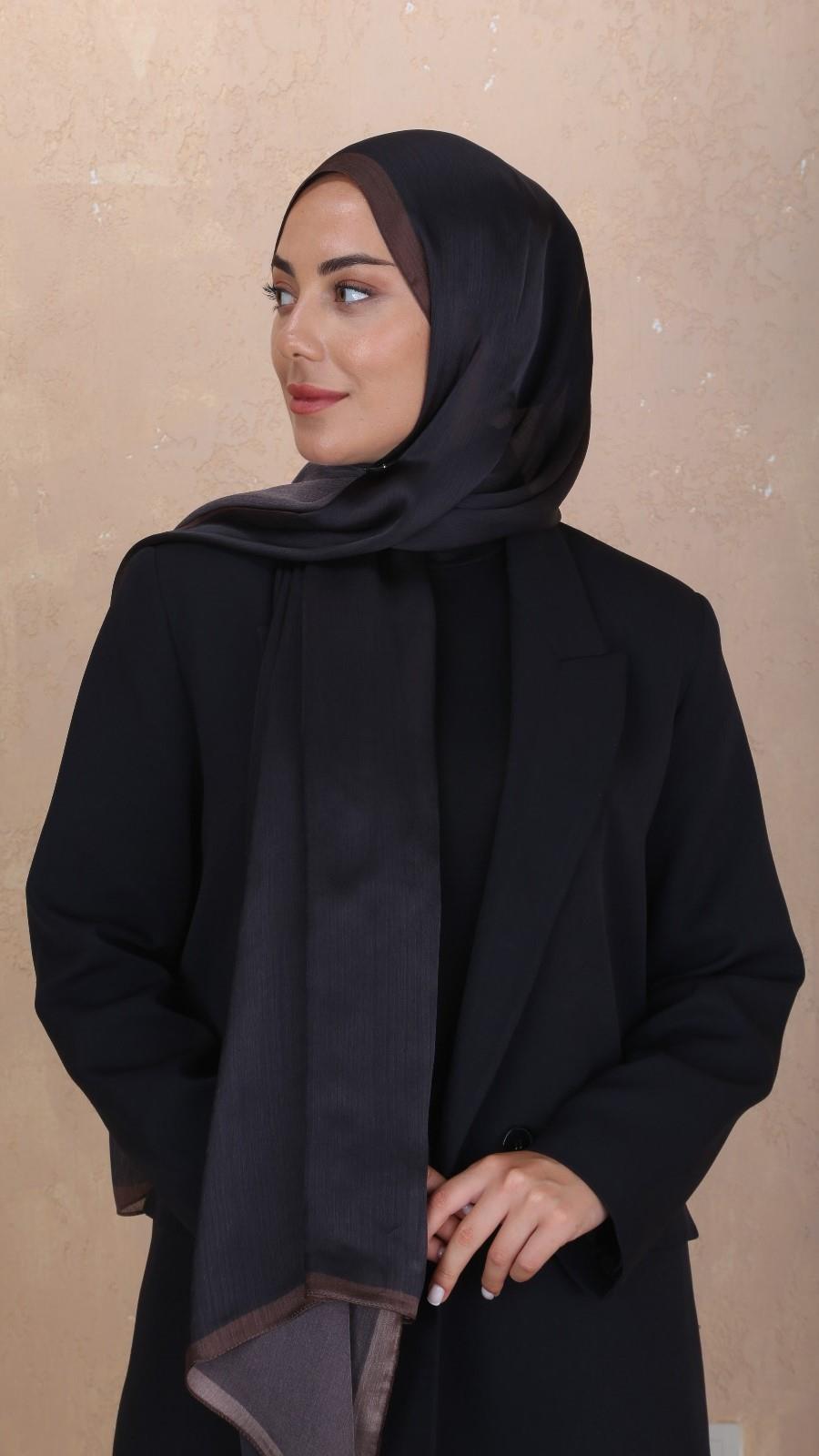 Locella İdol İpek Şal Acı Kahve-24