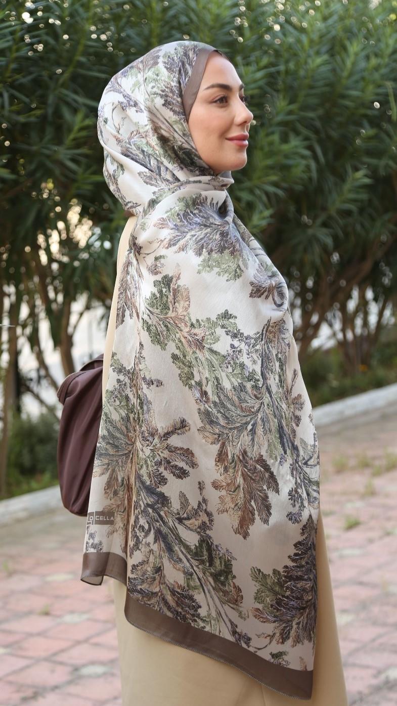 Locella İdol İpek Şal Bej-8