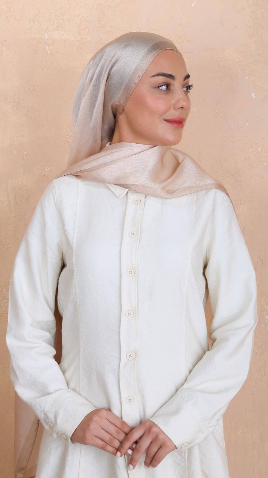 Locella İdol İpek Şal Bej-43