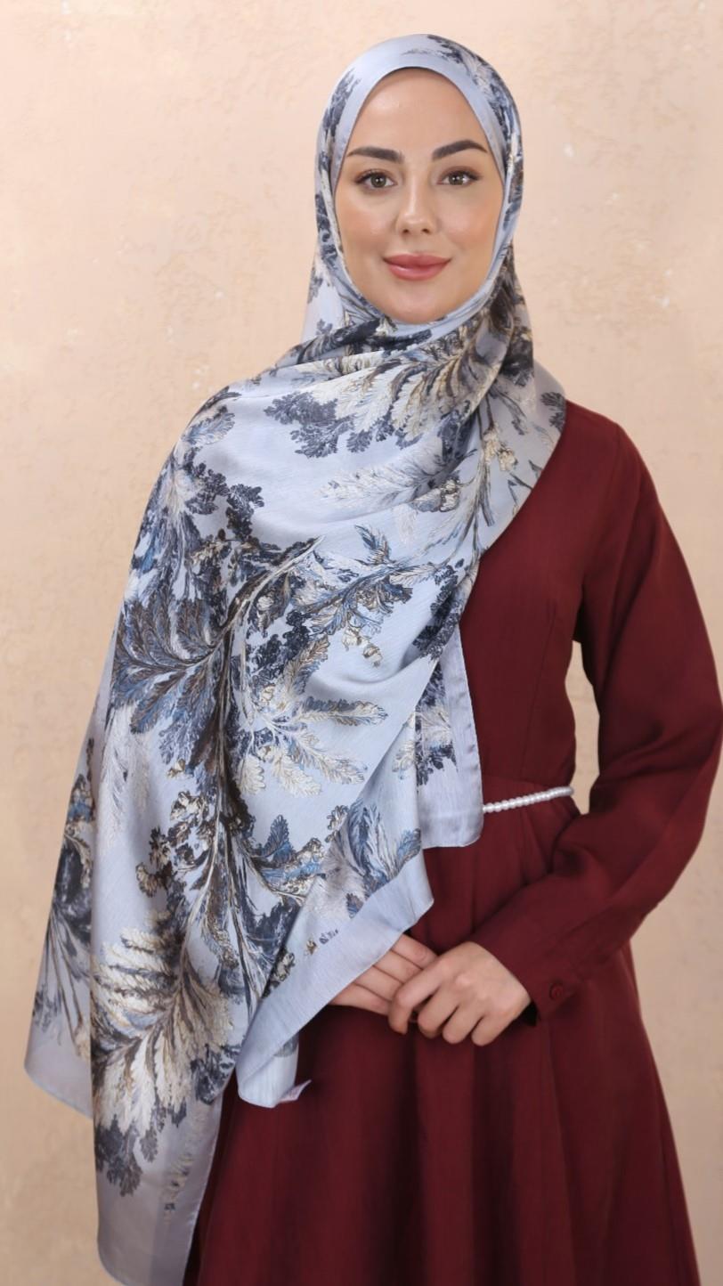 Locella İdol İpek Şal Gri-3