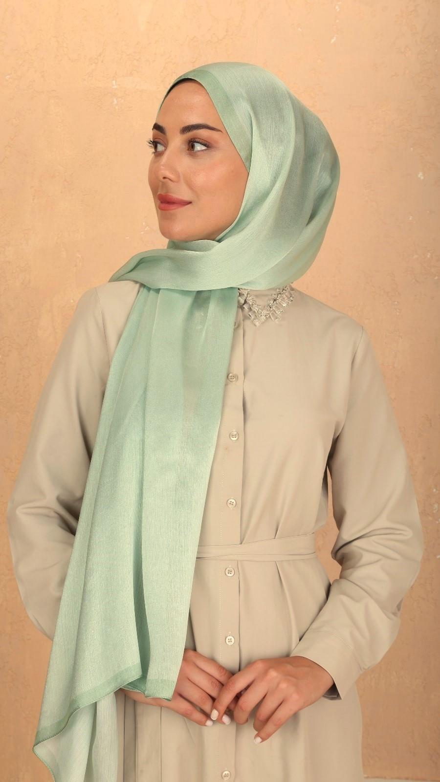 Locella İdol İpek Şal Mint-8