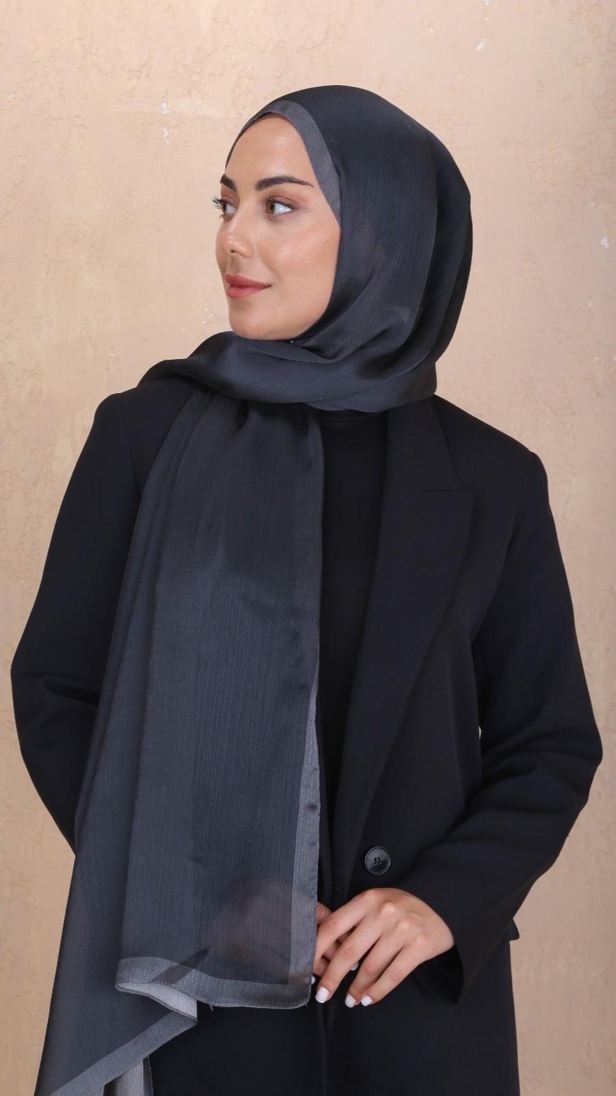 Locella İdol İpek Şal Siyah-39