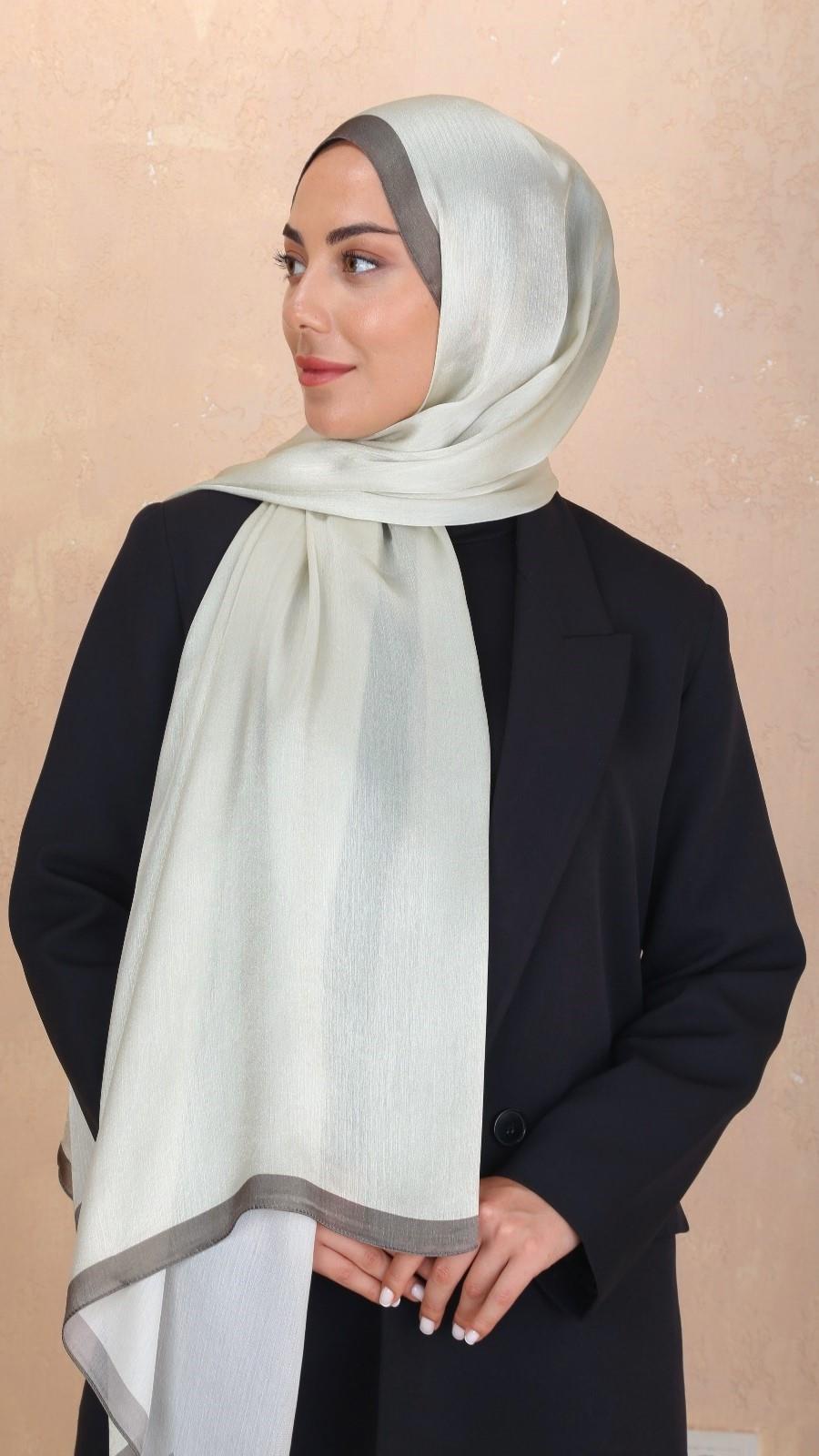 Locella İdol İpek Şal Soft Yeşil-35