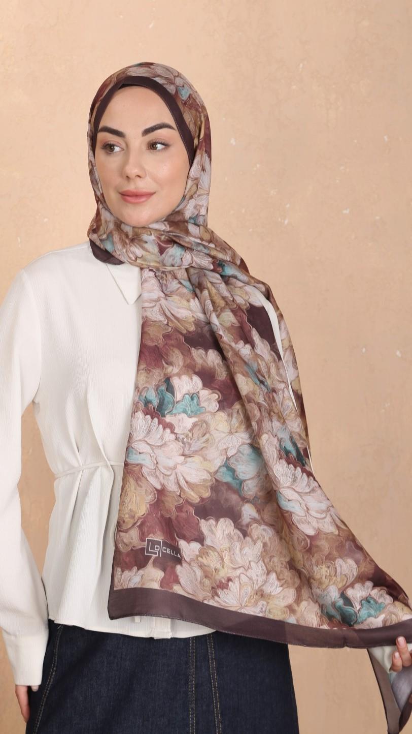 Locella Koza Pamuk Şal Acı Kahve