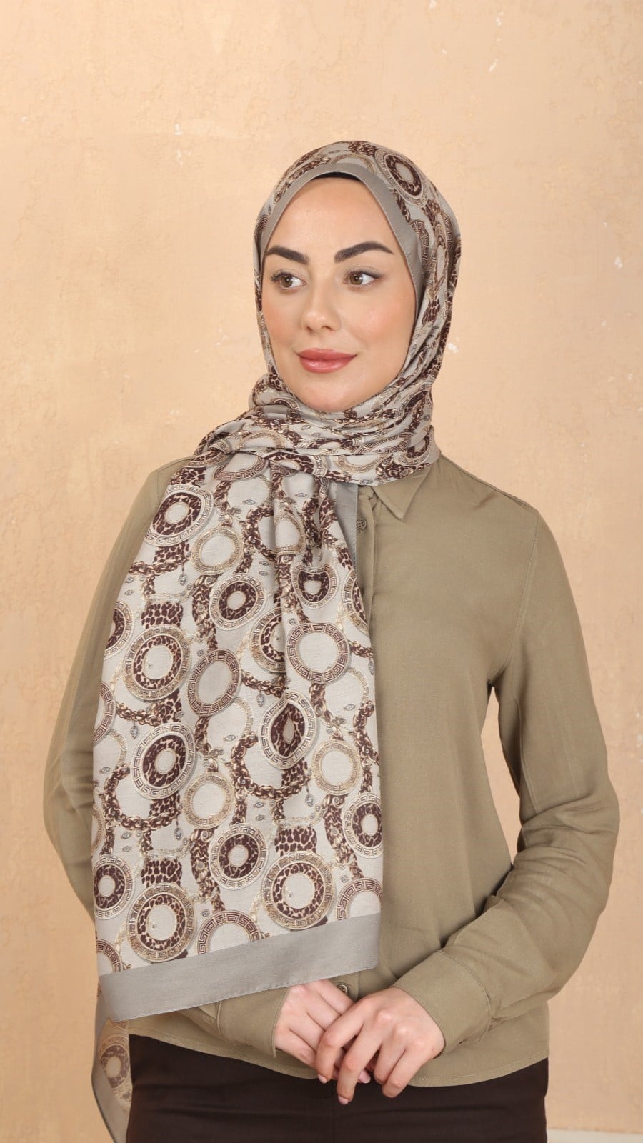 Locella Koza Pamuk Şal Bej