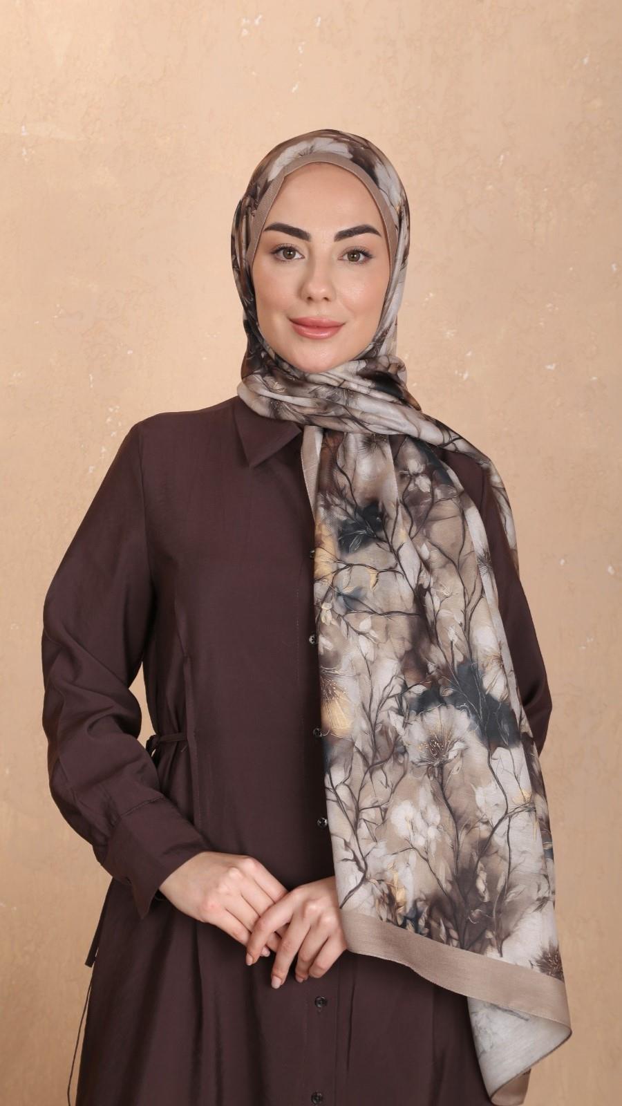 Locella Koza Pamuk Şal Camel