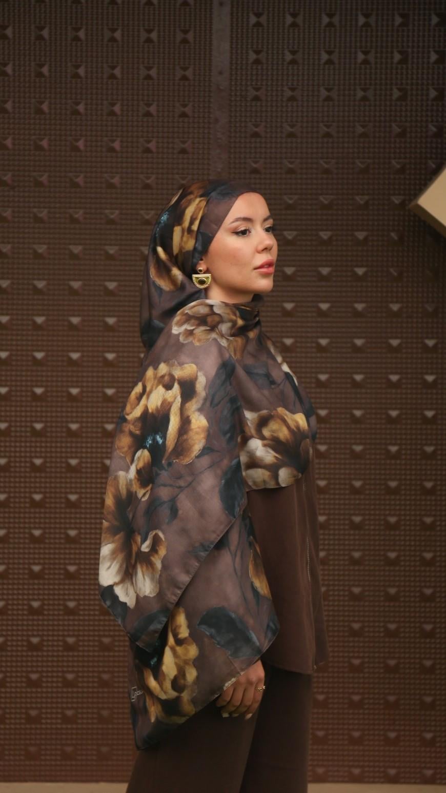 Locella Koza Pamuk Şal Kahve