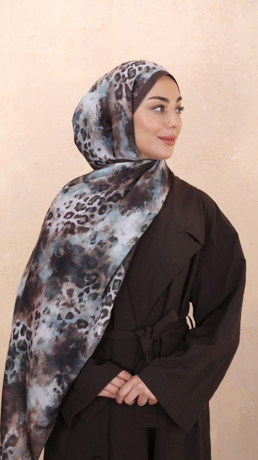 Locella Koza Pamuk Şal-Kahve-6