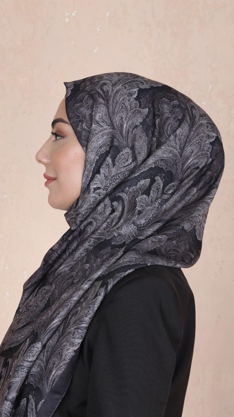 Locella Koza Pamuk Şal-Kahve-8