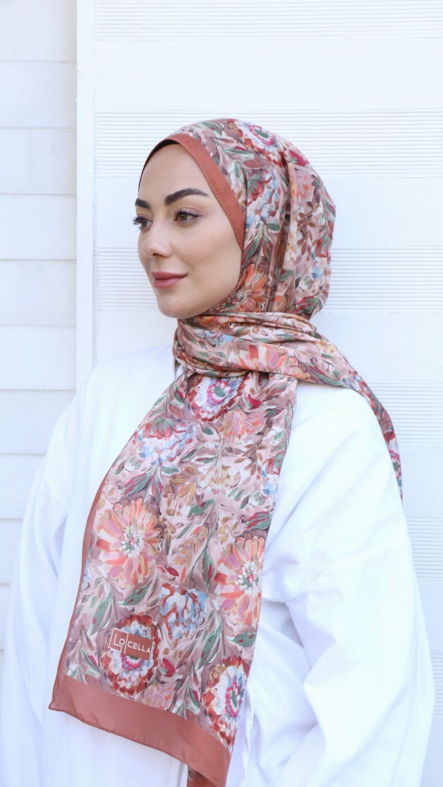Locella Koza Pamuk Şal Orange
