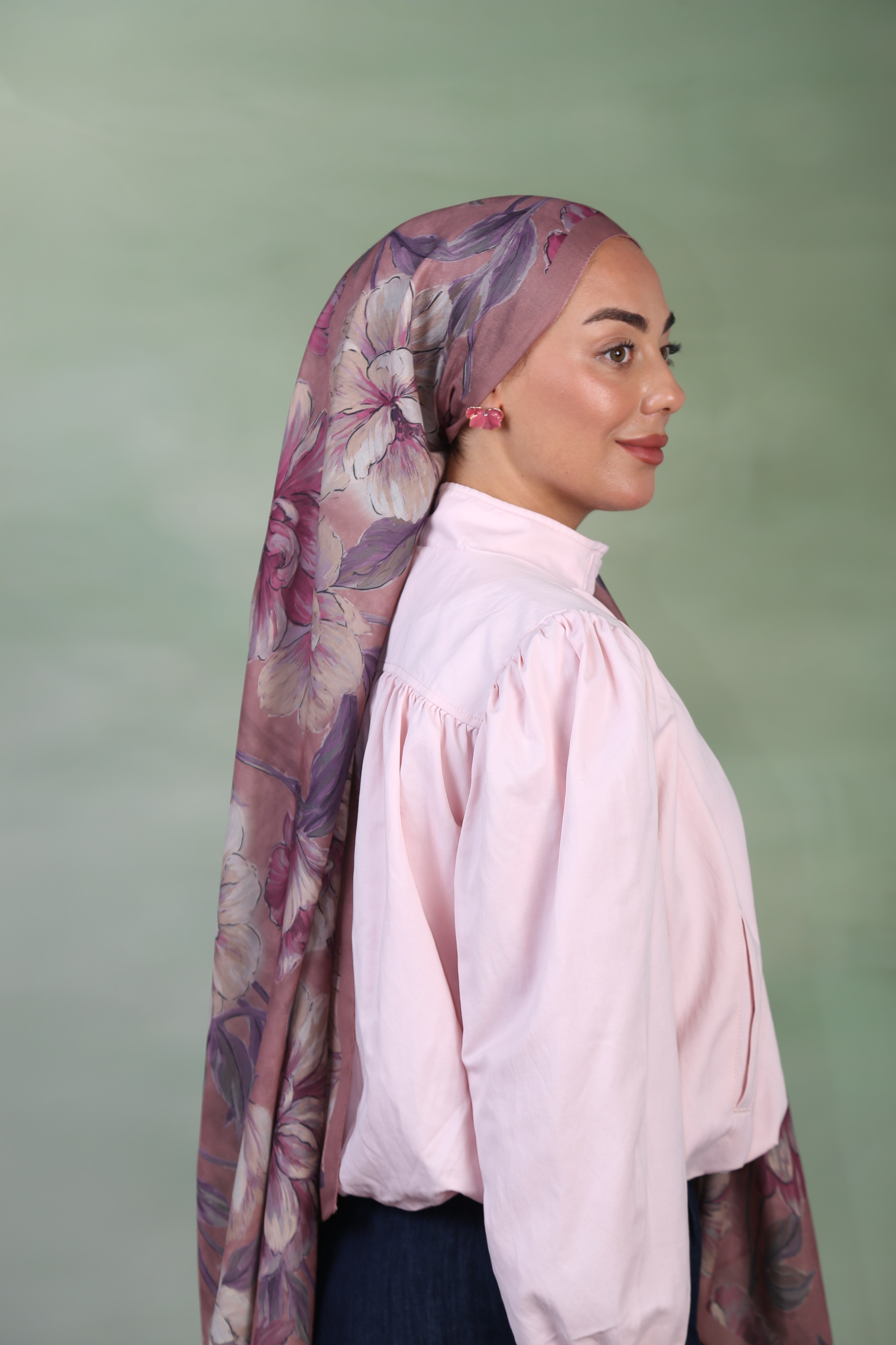 Locella Koza Pamuk Şal Pembe
