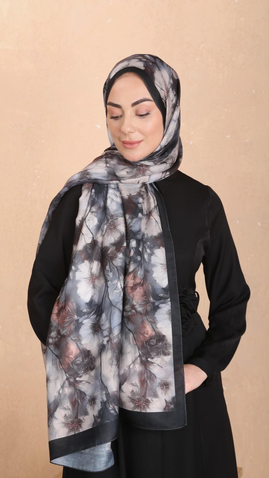 Locella Koza Pamuk Şal Siyah