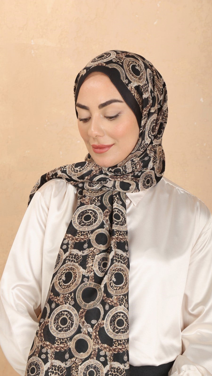 Locella Koza Pamuk Şal Siyah