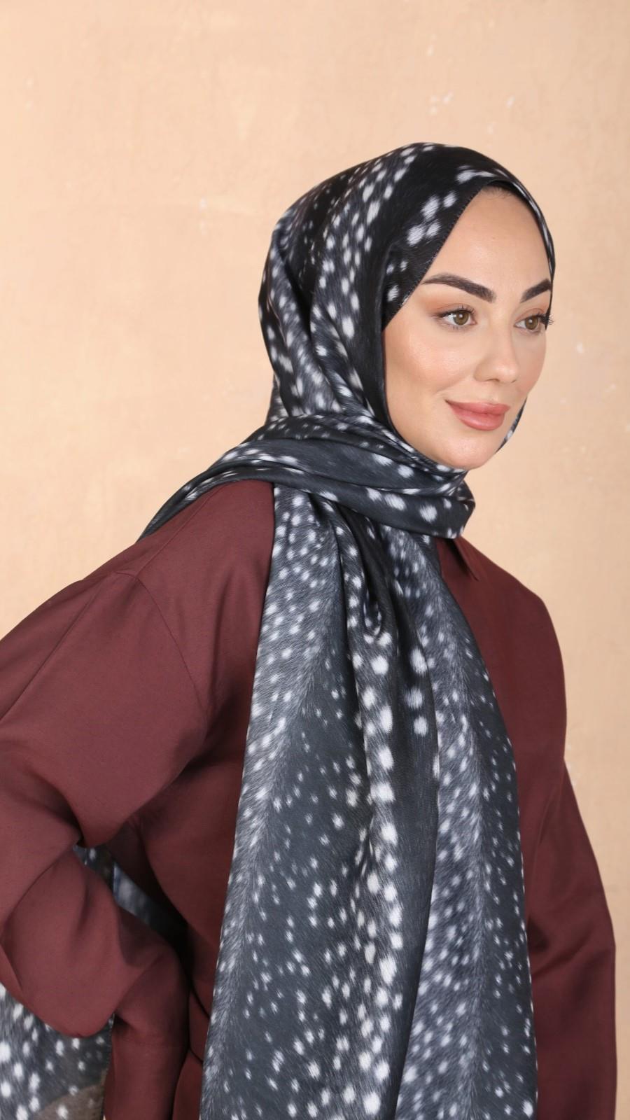 Locella Koza Pamuk Şal Siyah