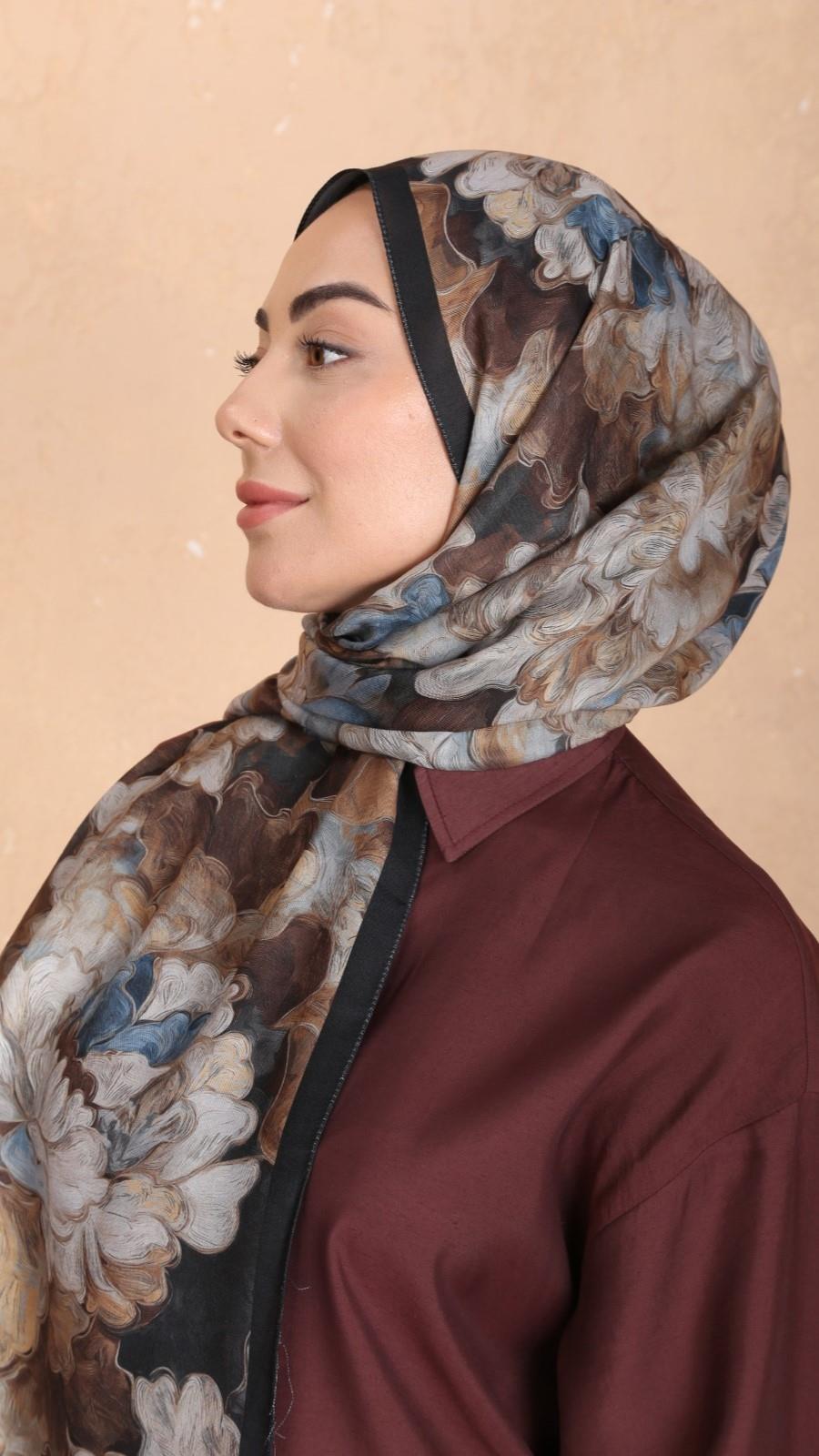 Locella Koza Pamuk Şal Siyah