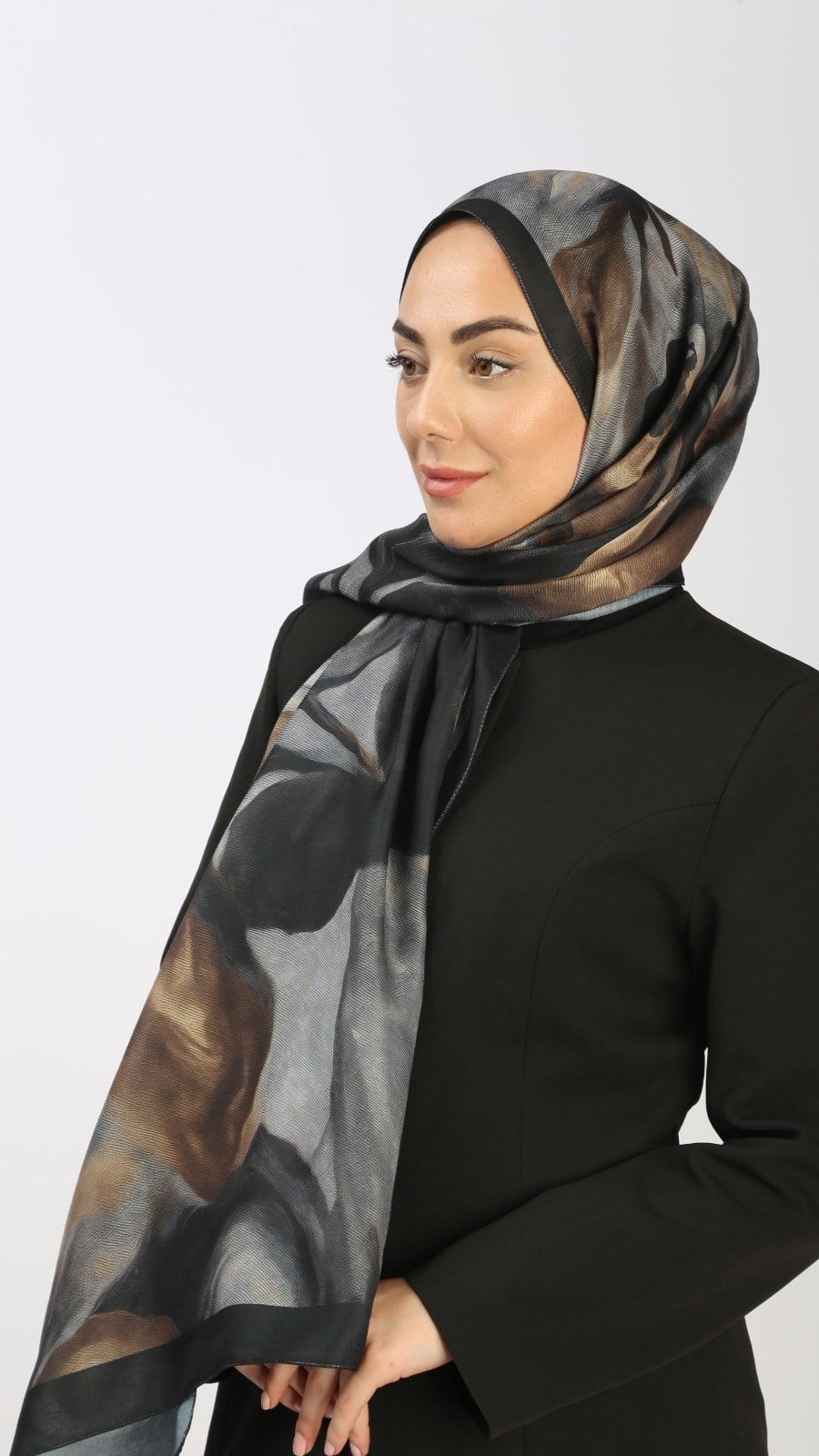 Locella Koza Pamuk Şal Siyah