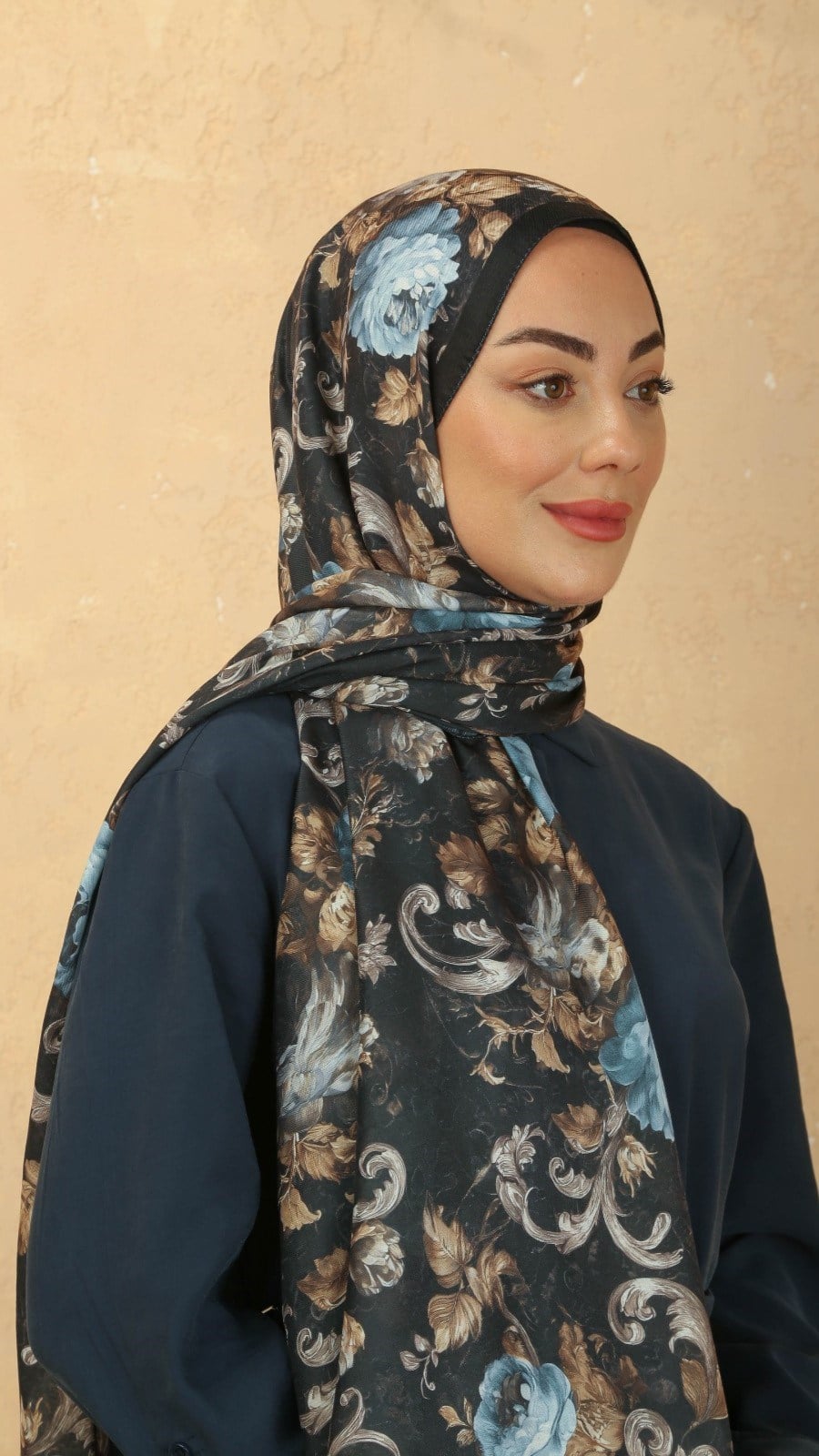 Locella Koza Pamuk Şal Siyah