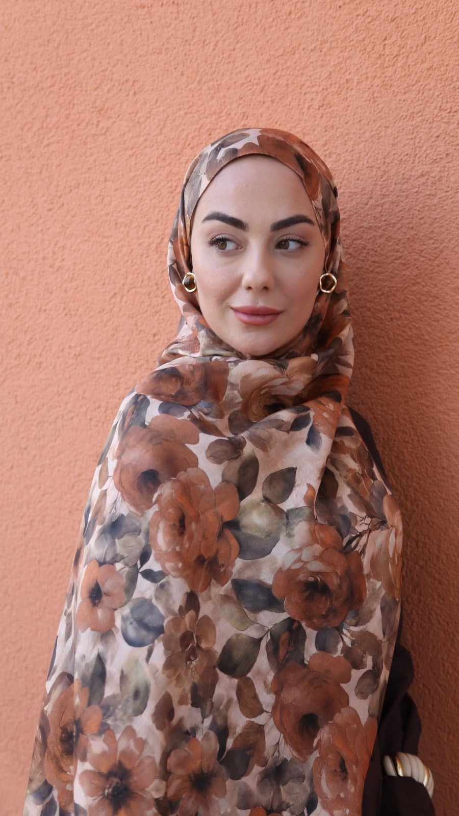 Locella Koza Pamuk Şal Turuncu