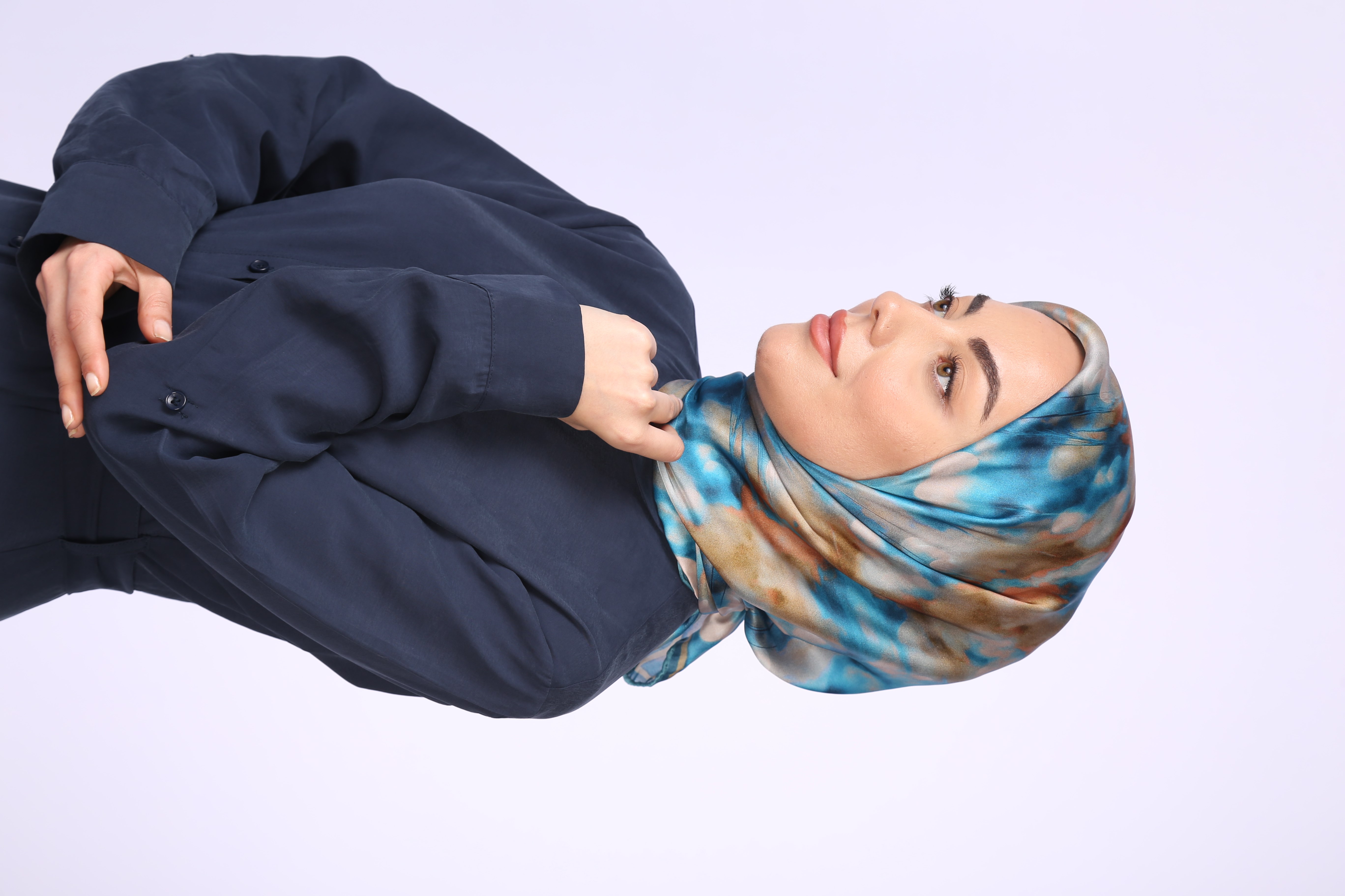 Locella Kristal Eşarp Deniz Mavisi