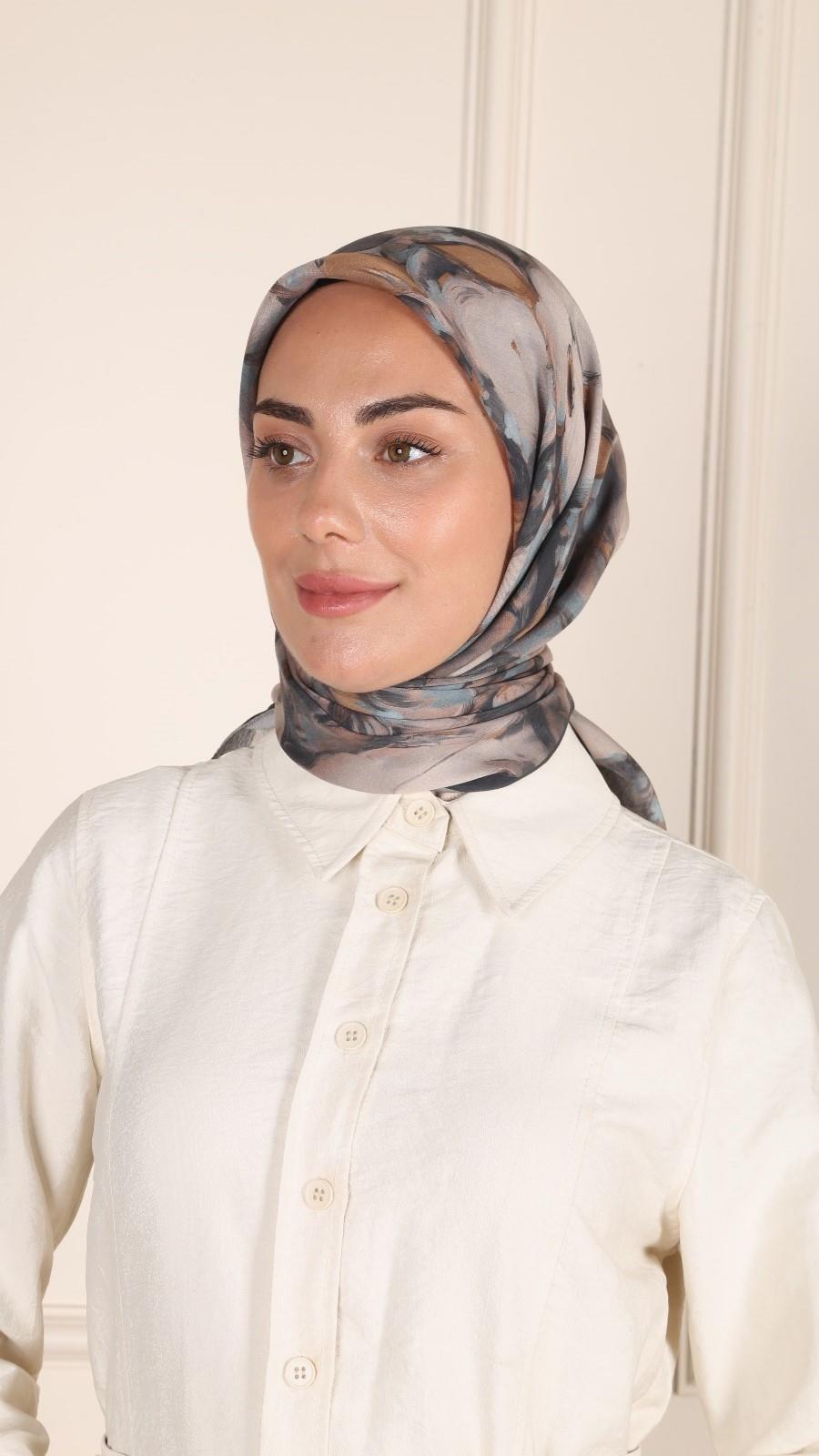 Locella Modal İpek Eşarp Siyah-4