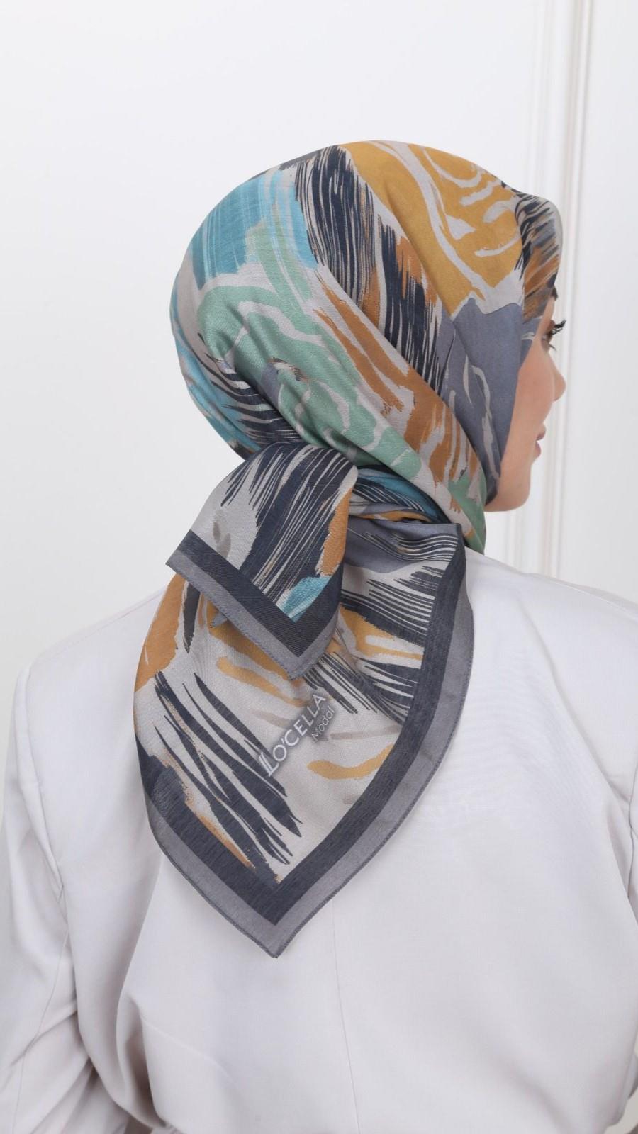 Locella Modal İpek Eşarp Siyah-9