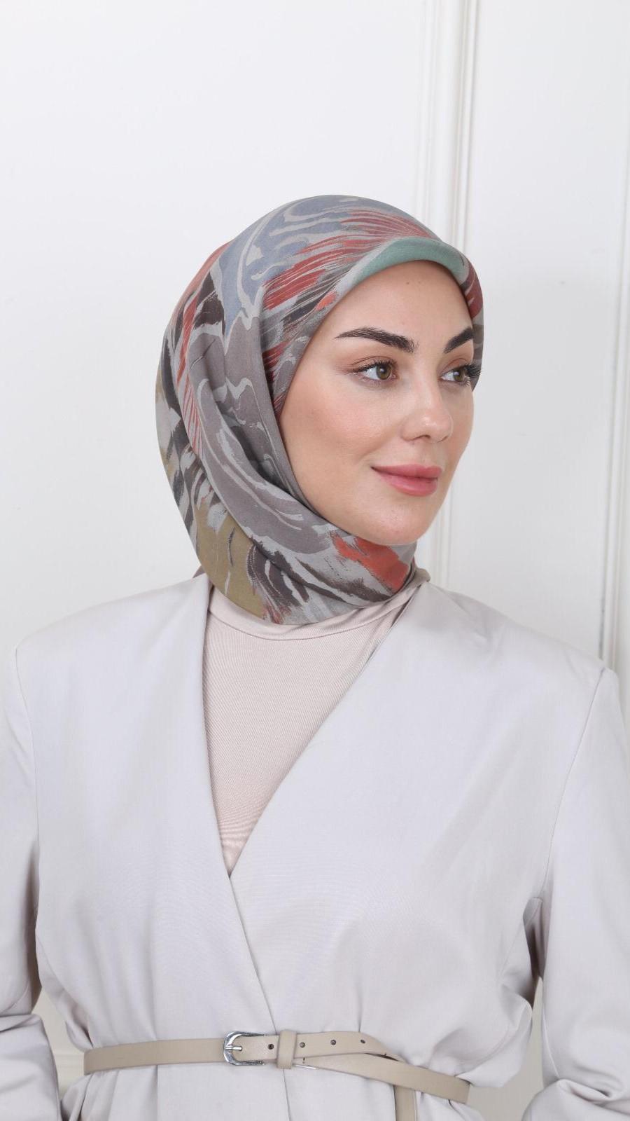 Locella Modal İpek Eşarp Vişne-3