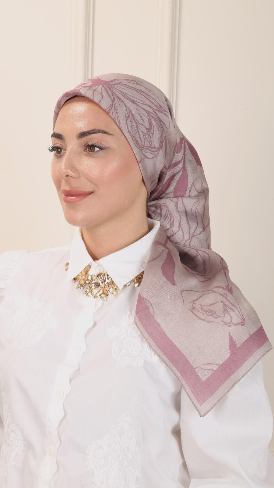 Locella Modal İpek Eşarp Pembe-4