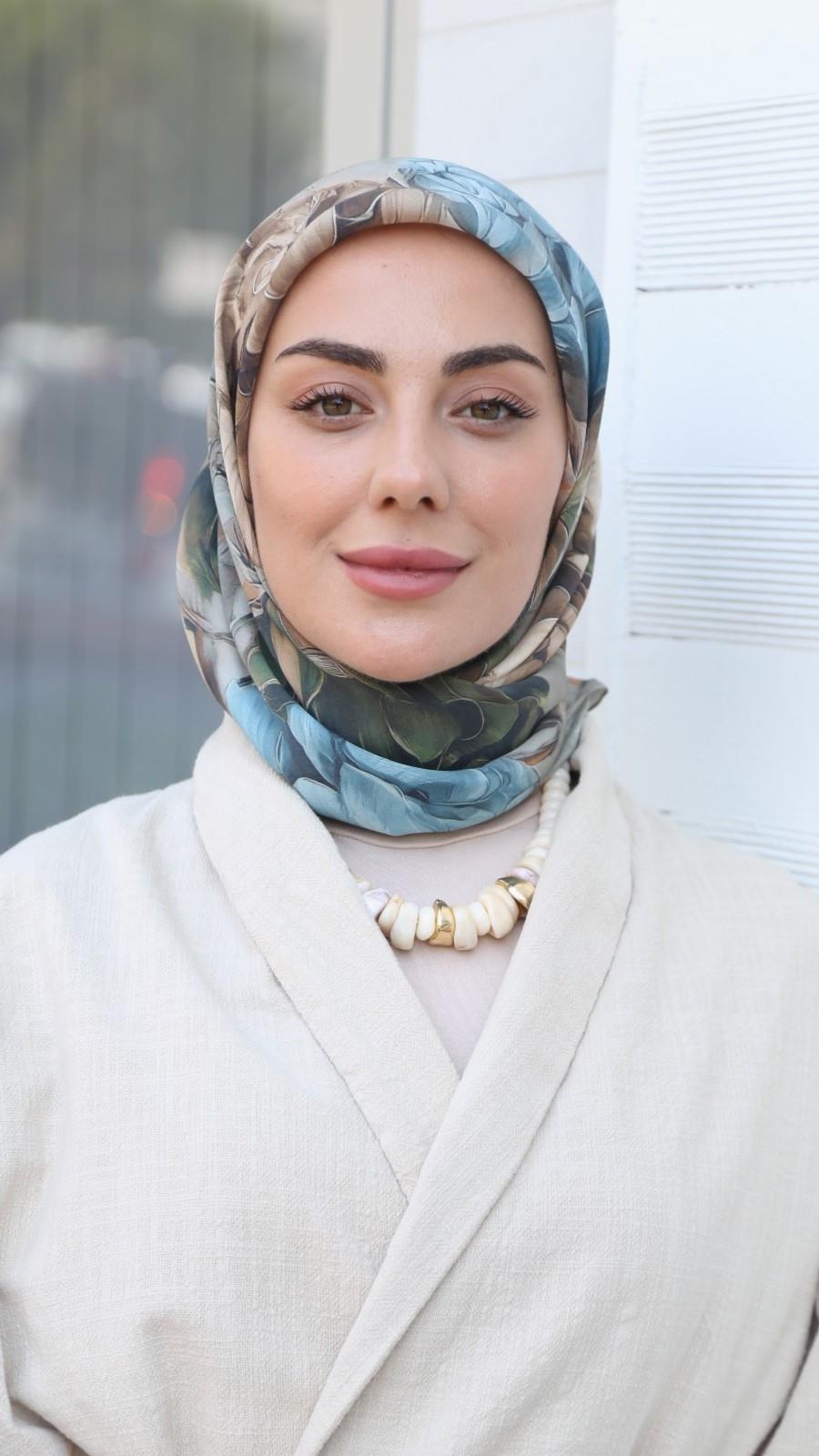 Locella Modal İpek Eşarp Mint Yeşil-14